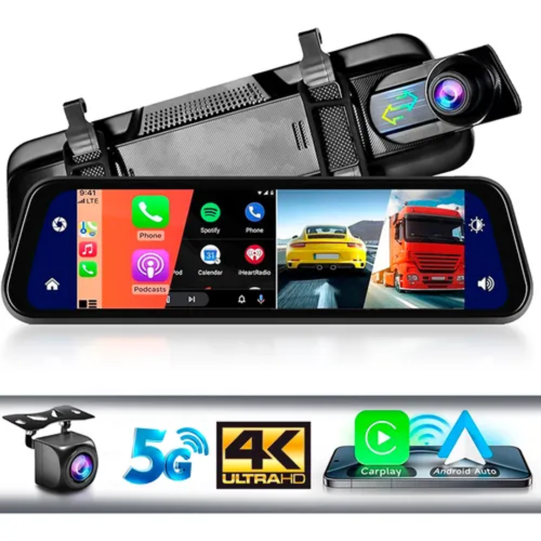 Retrovisor Cámara Auto Pantalla Completa 4k Android Auto Cp