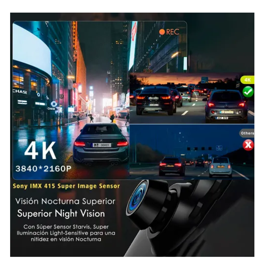 Retrovisor Cámara Auto Pantalla Completa 4k Android Auto Cp