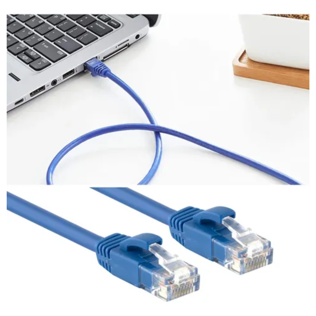 Cable De Red Cat6 Lan 40 Metros Alta Transferencia De Datos
