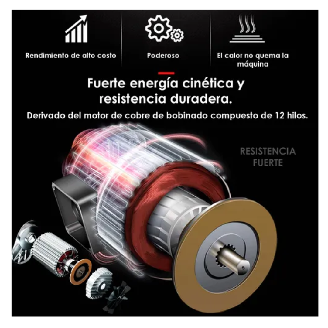 Tecle Eléctrico Inalámbrico 1200kg 12mtrs Cable Acero 1850w