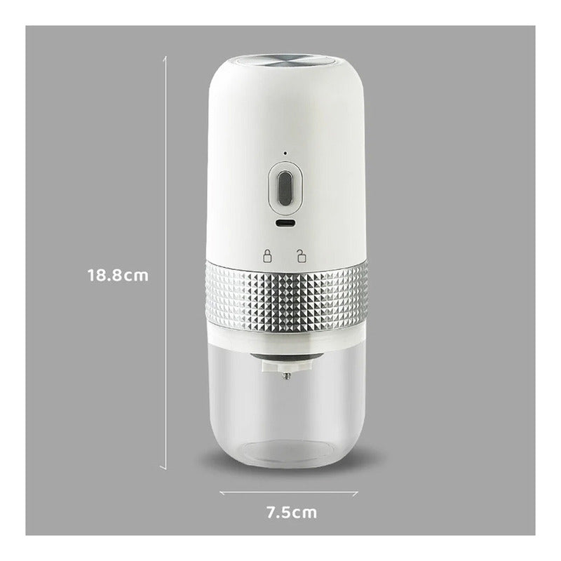 Moledor De Cafe Y Especias Inalambrico Portatil Ceramica Usb