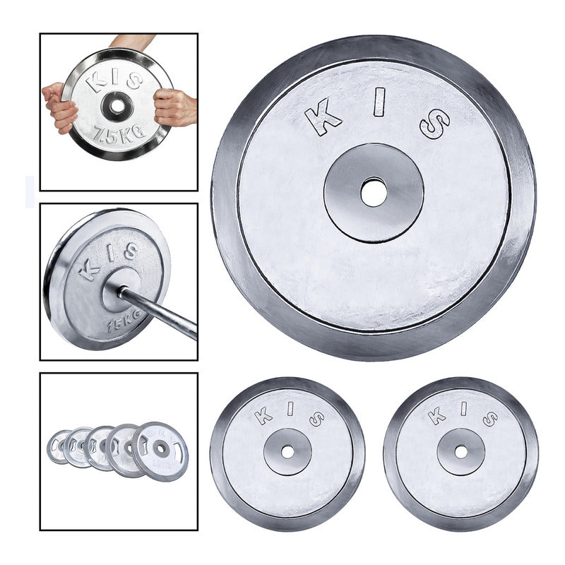 Pack 2 Disco Preolímpico 2.5kg C/u Profesional Mancuernas