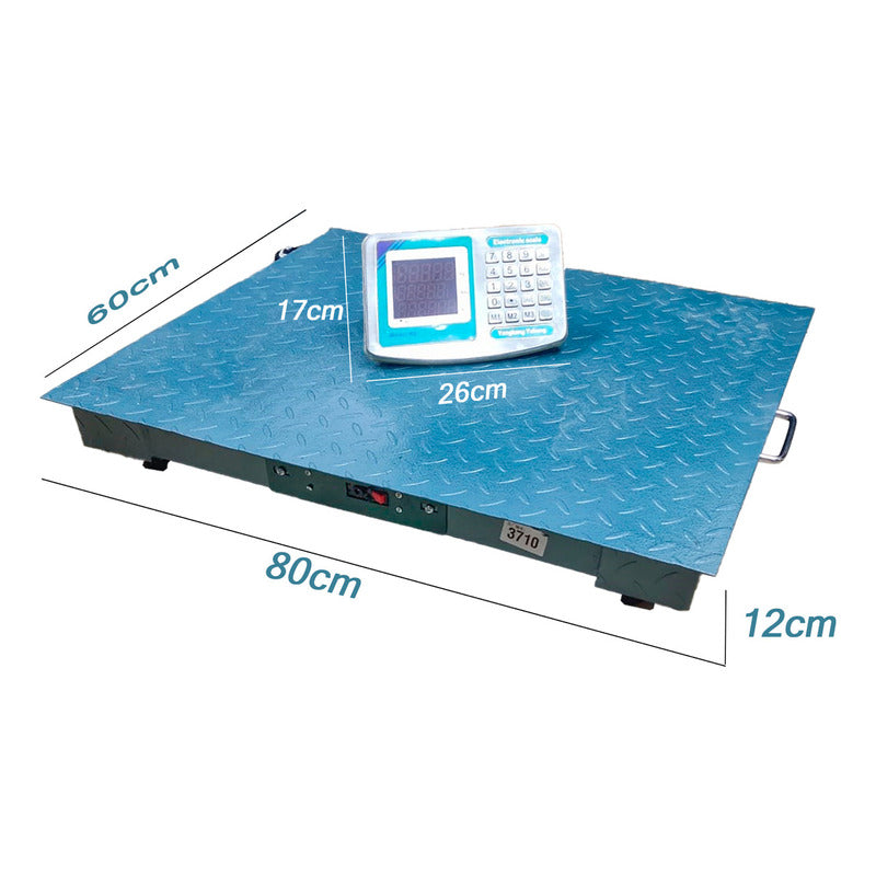 Balanza Inalambrica 1 Tonelada 80m Tipo Maletin 80x60cm Portatil