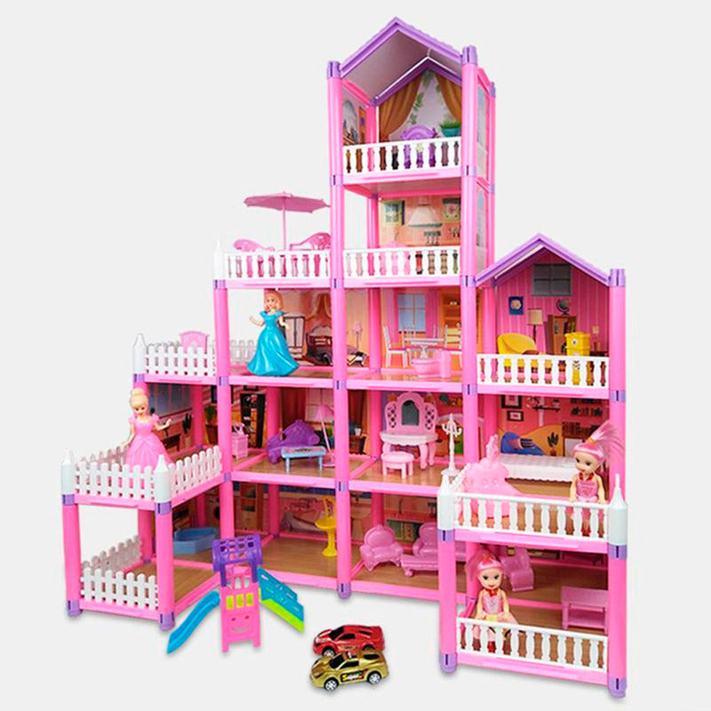 Casa De Muñecas Pista Auto Luxury Villas Con Muñeca 254 Pcs