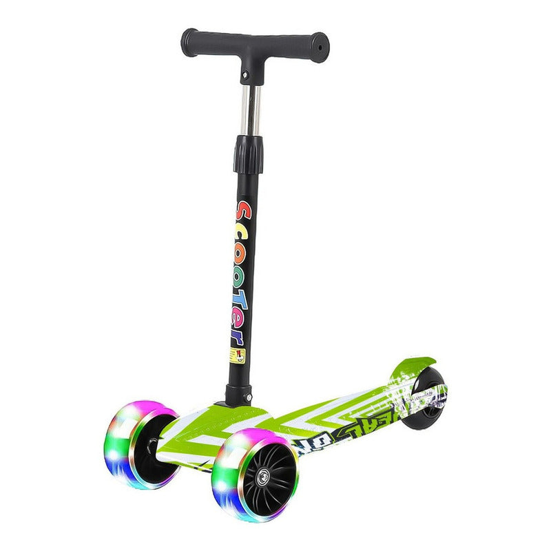 Monopatin Scooter 3 Ruedas Con Luz Led Niños  y Niñas
