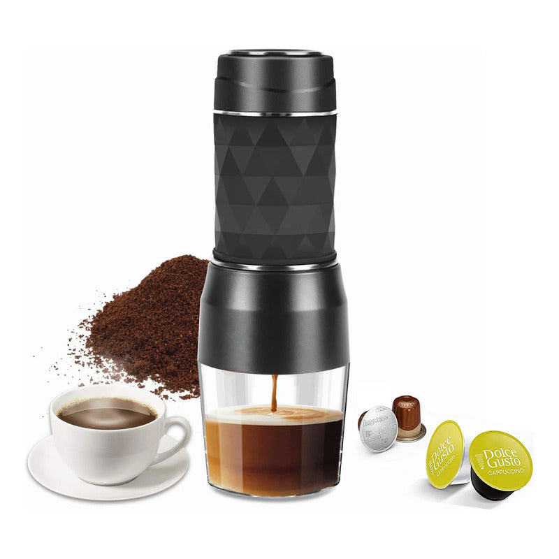 Maquina Cafe Espresso Portatil Manual 3 En 1 Capsulas