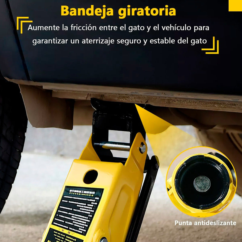 Gata Hidraulica Caiman 2.5 Toneladas Perfil Bajo Industrial