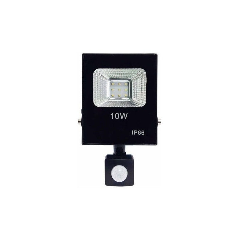 Pack 3 Foco Led Con Sensor De Movimiento 10w Ip66 Exterior