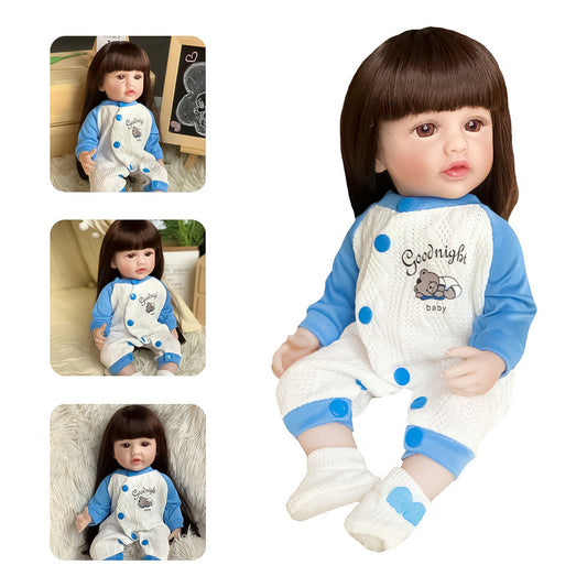 Muñeca Reborn Bebe Super Realista 55cm Silicona Lovely
