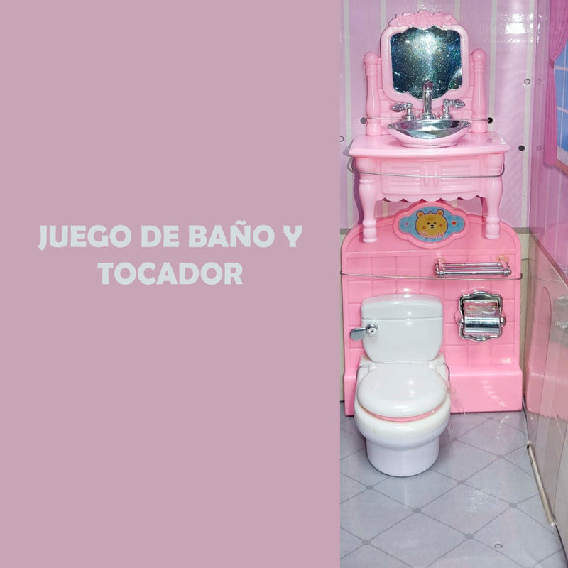 Casa De Muñeca Showerroom Muñeca Musica Luces Princess Villa