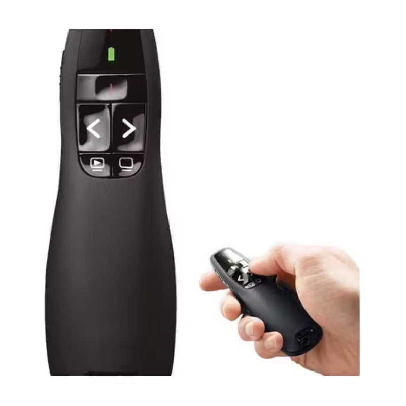 Presentador Powerpoint Puntero Laser 100m R400 Inalámbrico