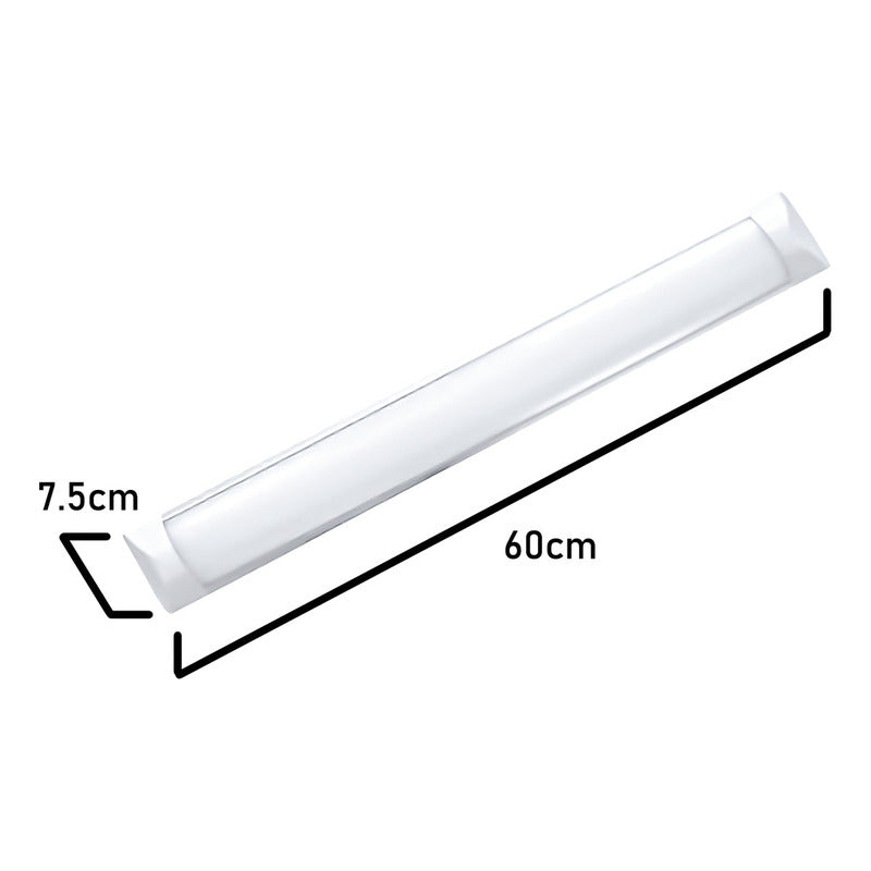 Foco Luz Led Plano 18w Canaleta 60cm Corredera Luz Fria