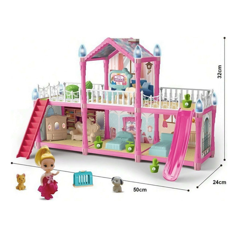 Casa De Muñecas Pista Auto Luxury Villas Con Muñeca 254 Pcs