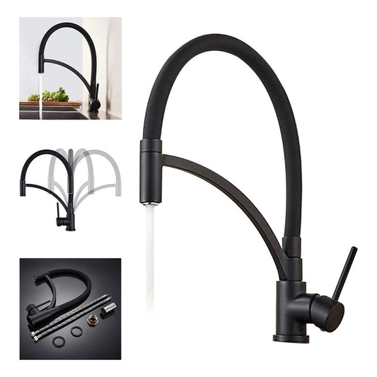 Grifo Llave Lavaplatos De Lujo Monomando Cocina Acero