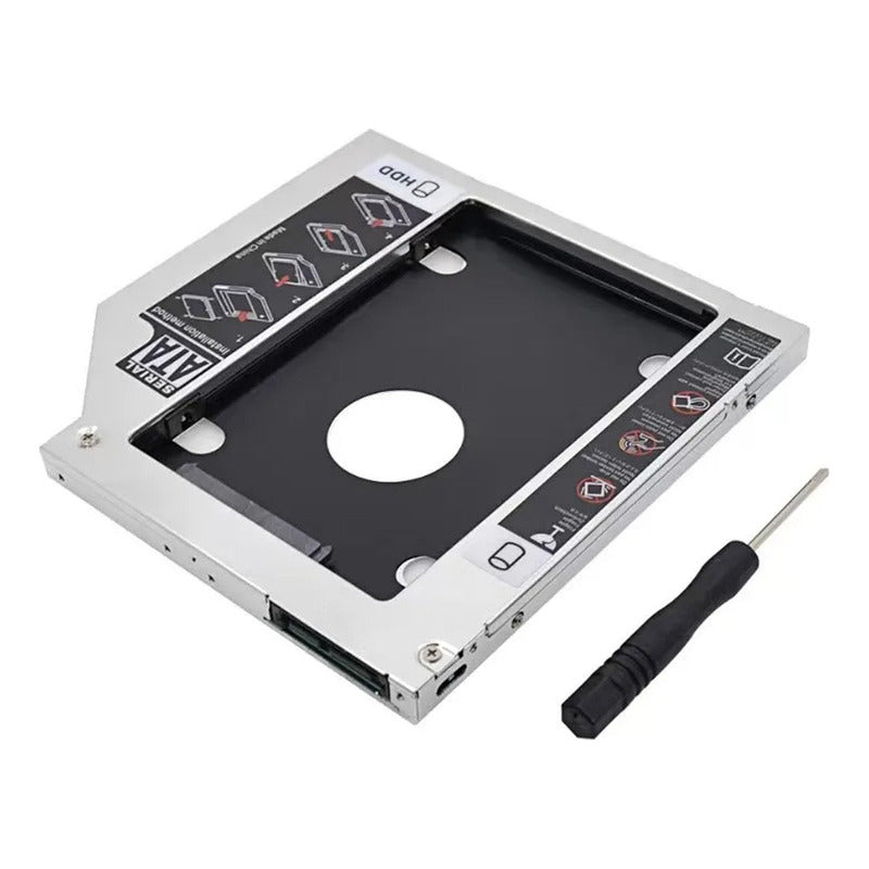 Case Cofre Disco Duro Solido Ssd Hdd 9.5mm Slot Cd/dvd-rom