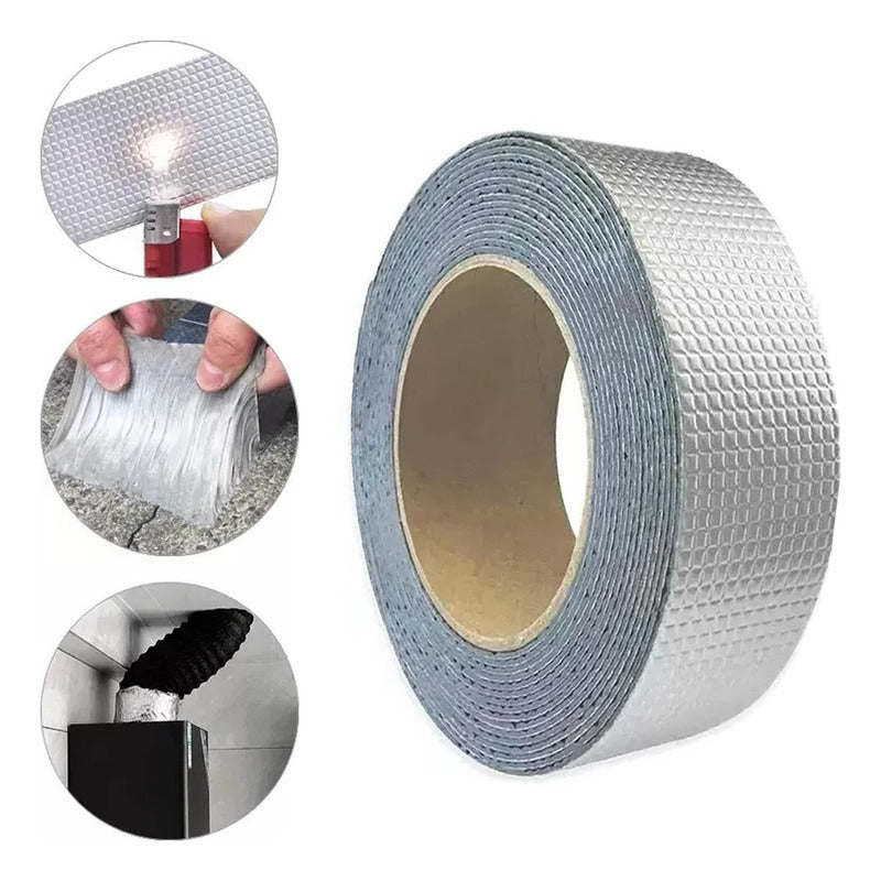 Cinta Selladora Butilo Impermeable Techo Gotera 10mts X 50mm