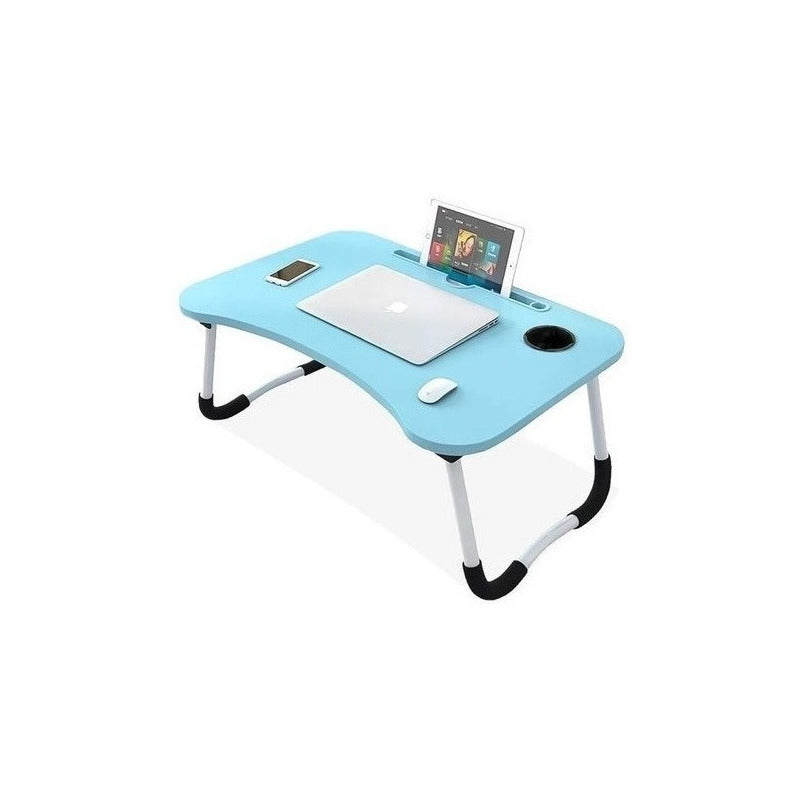 Mesa Plegable Para Cama Y Notebook Multifuncional De Madera