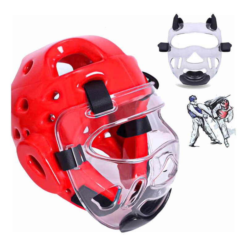 Careta Protectora Casco Para Artes Marciales Taekwondo
