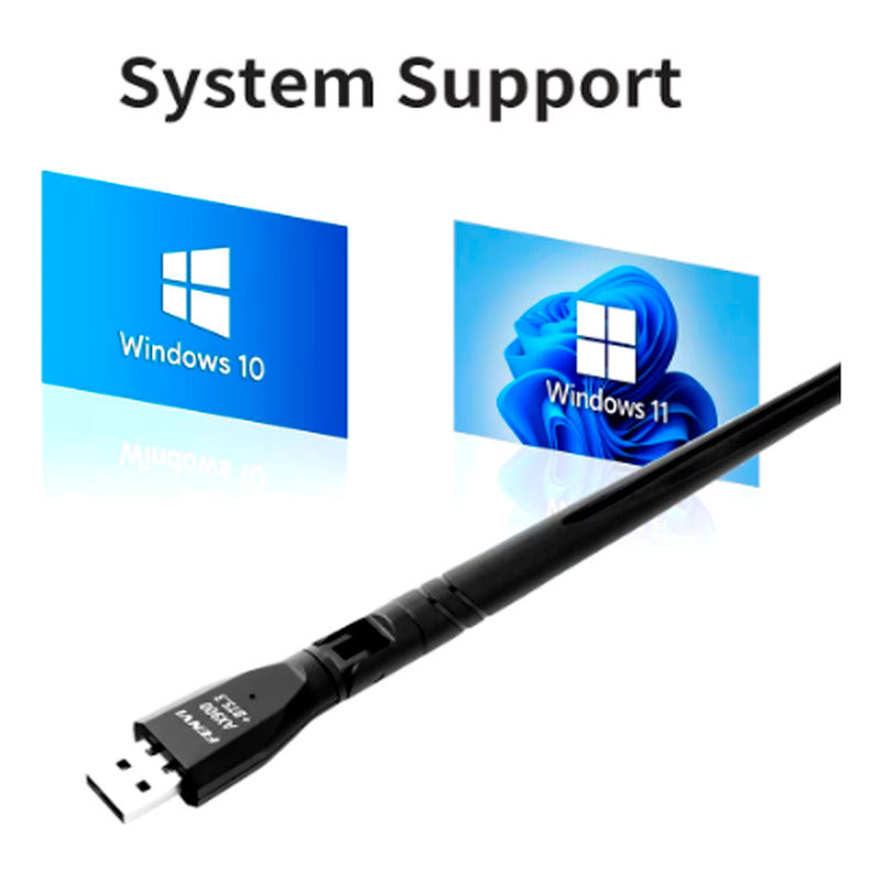Adaptador Antena Wifi Usb Dual 5g 900mbps Alta Velocidad