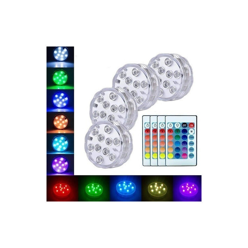 Luz Para Piscina Impermeable Sumergible Acuario Fiesta Rgb
