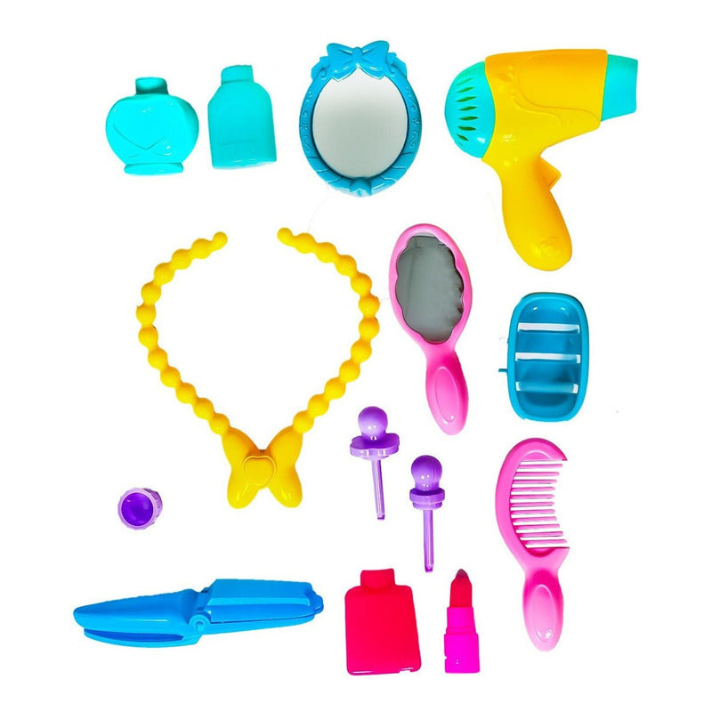 Mochila Juguete Mini Cosmeticos Maquillaje 20 Piezas Niñas