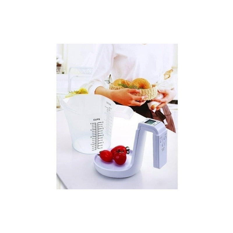 Balanza Digital Cocina Pesa 3kg Con Jarra Taza Medidora