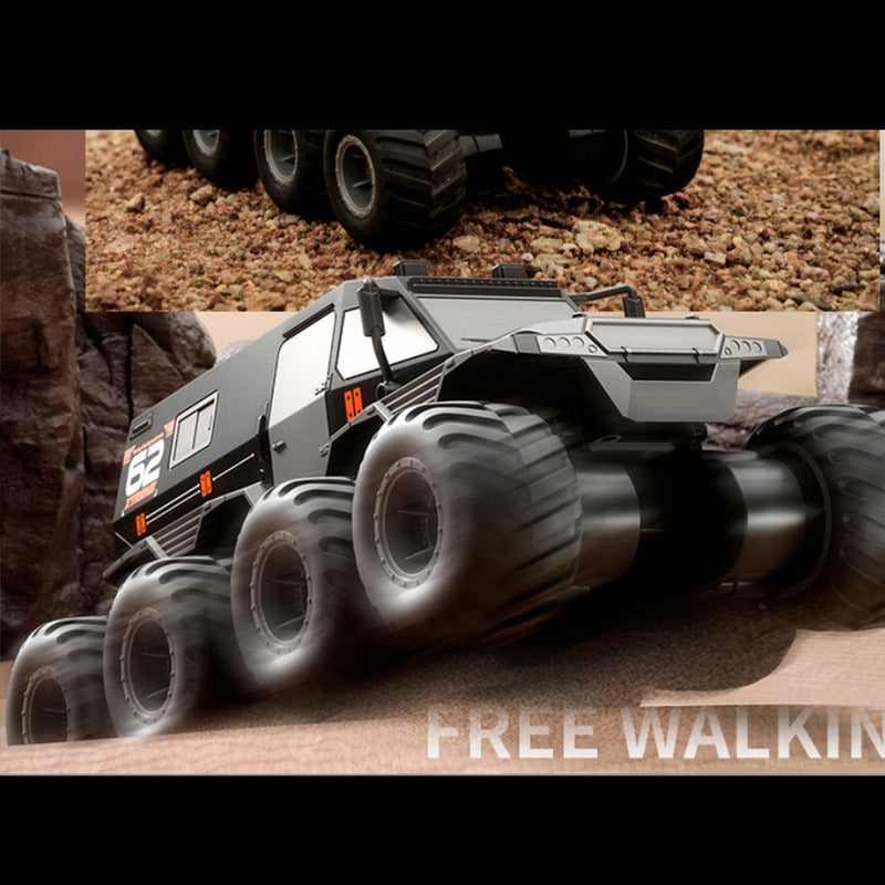 Carro Anfibio A Control Remoto Swat 8x8 2.4ghz Todo Terreno