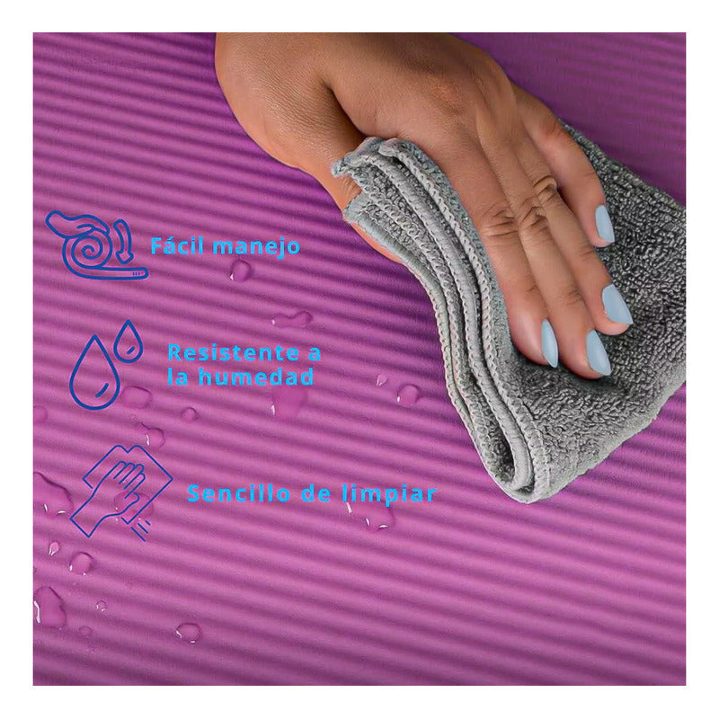 Mat Yoga 12 Mm Alfombra Resistente Gruesa Varios Colores