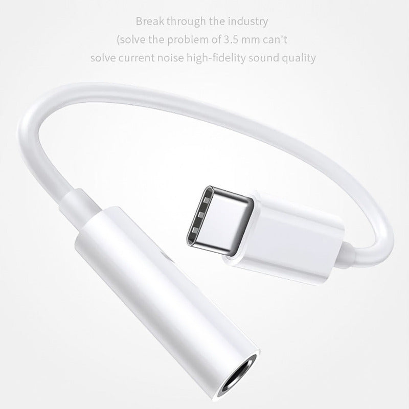 Adaptador Tipo C A 3.5mm Auxiliar Joyroom Certificado