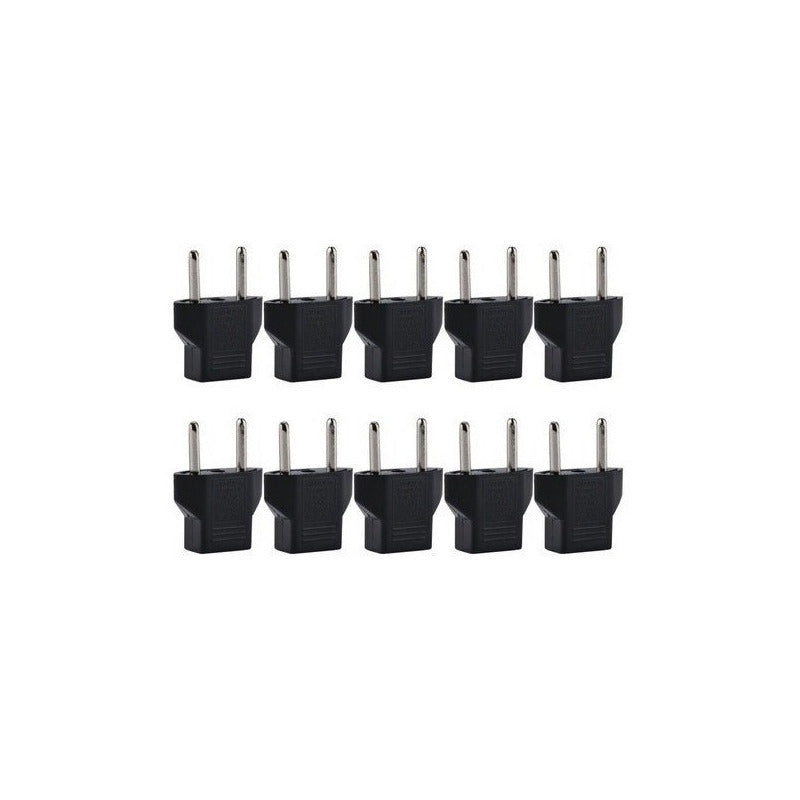 Adaptador Enchufe Americano A Nacional 10a Pack 10 Unidades