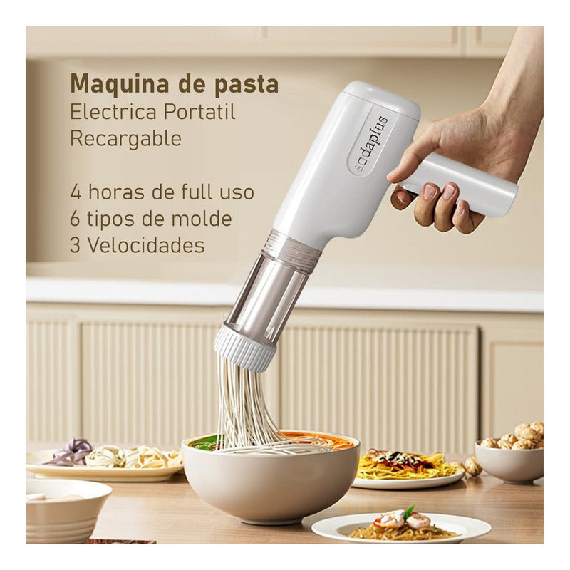 Máquina Pastas Electrica Sodaplus 6 Tipos Fideos Inalambrica