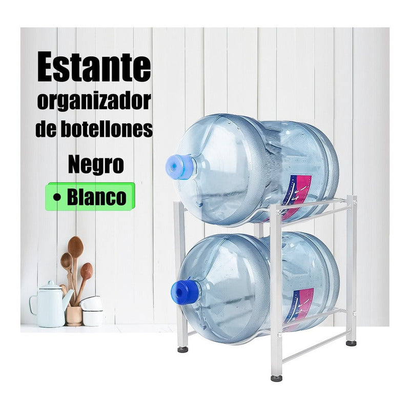 Rack Estante Organizador 2 Botellones Bidones De Agua 20l