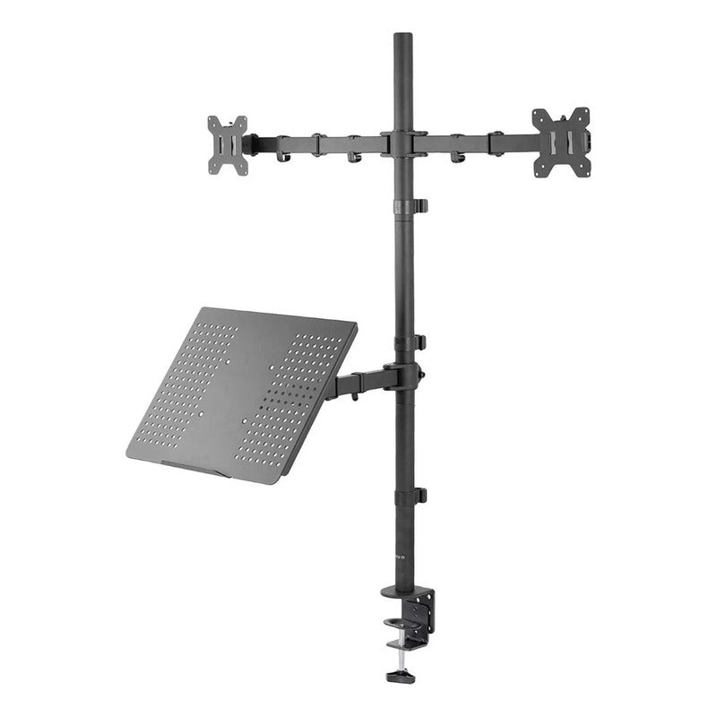Soporte Escritorio Monitor Notebook Triple 10 a 32 Pulgadas Con Brazo