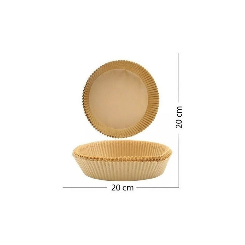 50 Forros Airfryer Papel Antiadherente Freidoras Desechable