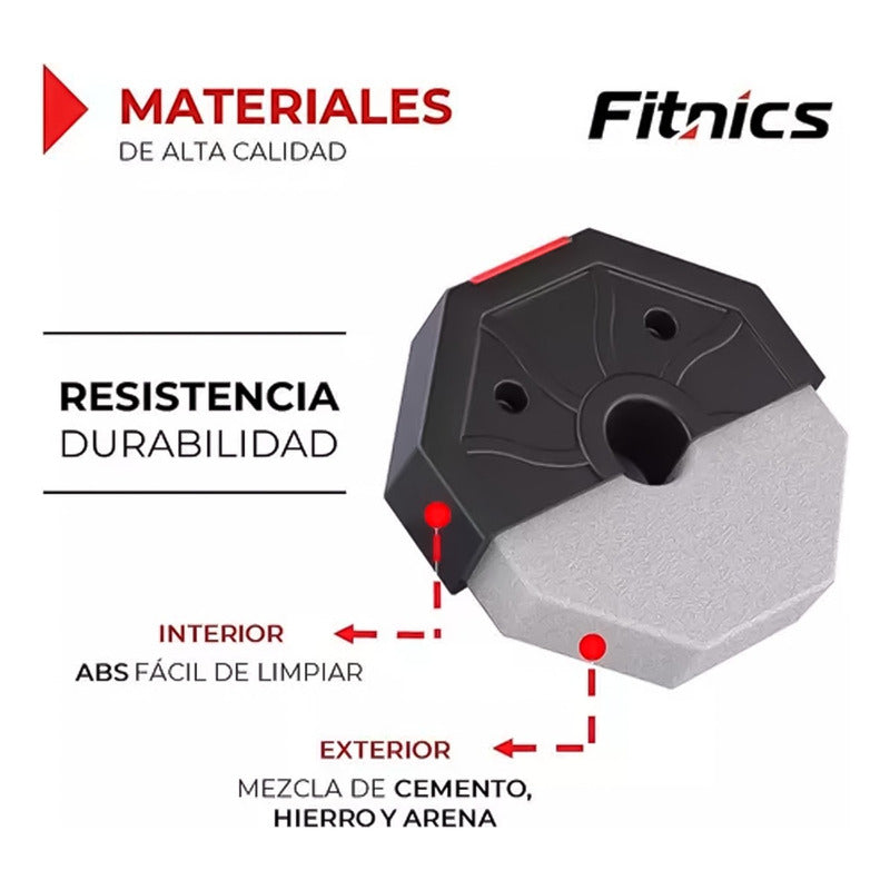 Set Mancuernas Pesas Ajustables 20kg Fitness Hexagonal