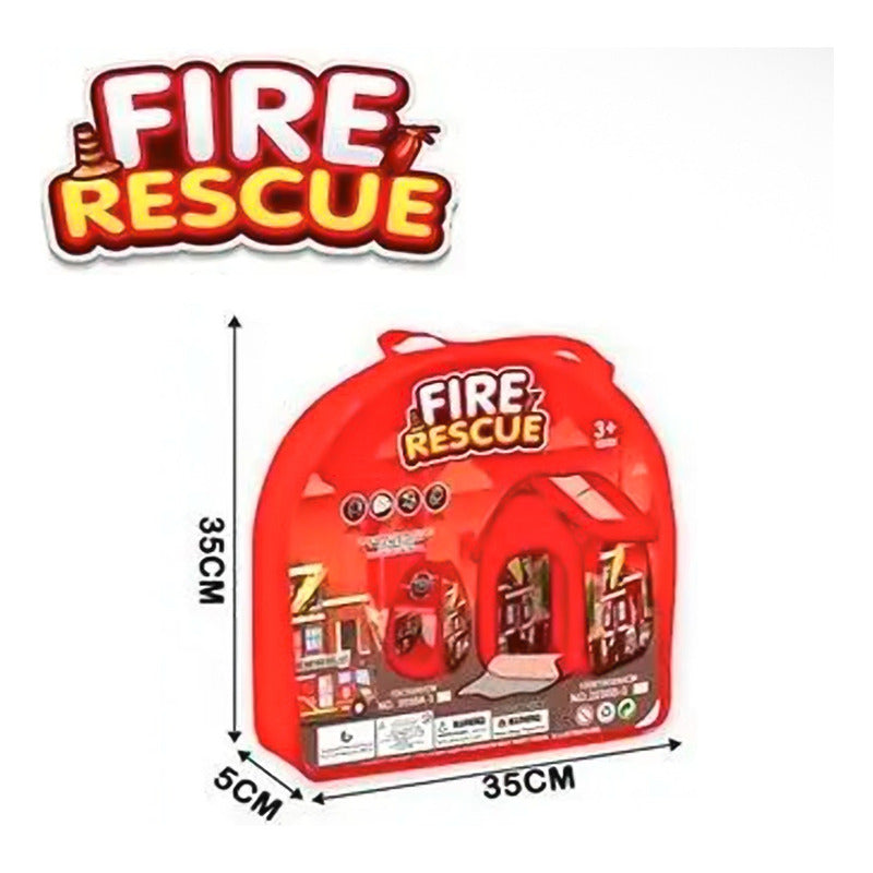 Carpa Infantil Piscina 100 Pelota Bomberos Juego Niños