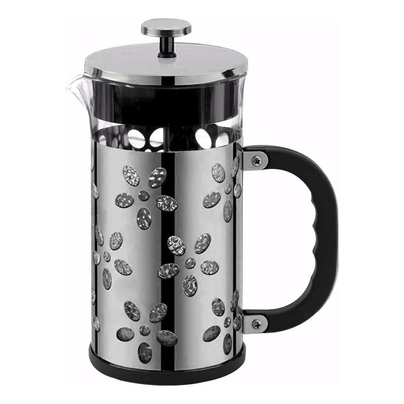 Prensa Francesa De Vidrio Corrugado Cafetera 1 Litro Premium