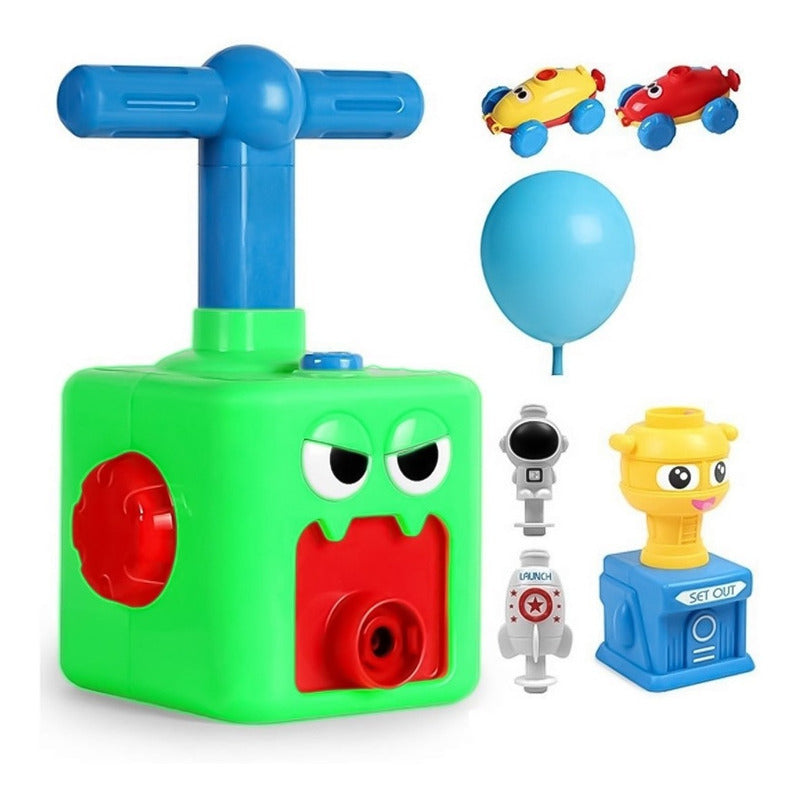 Juguete Bombin Globos Lanza Autos Y Cohetes Para Niños