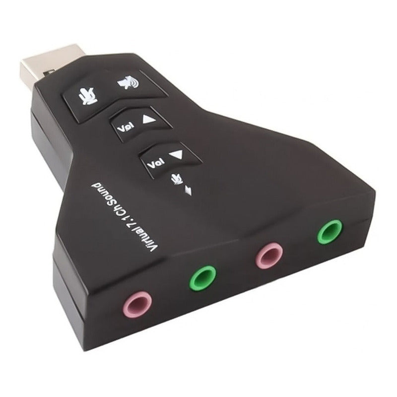 Tarjeta De Sonido Usb Externa 7.1 Doble Jack Mic Y Audio