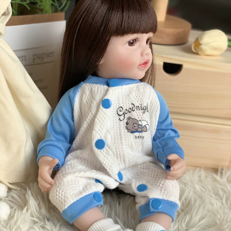 Muñeca Reborn Bebe Super Realista 55cm Silicona Lovely