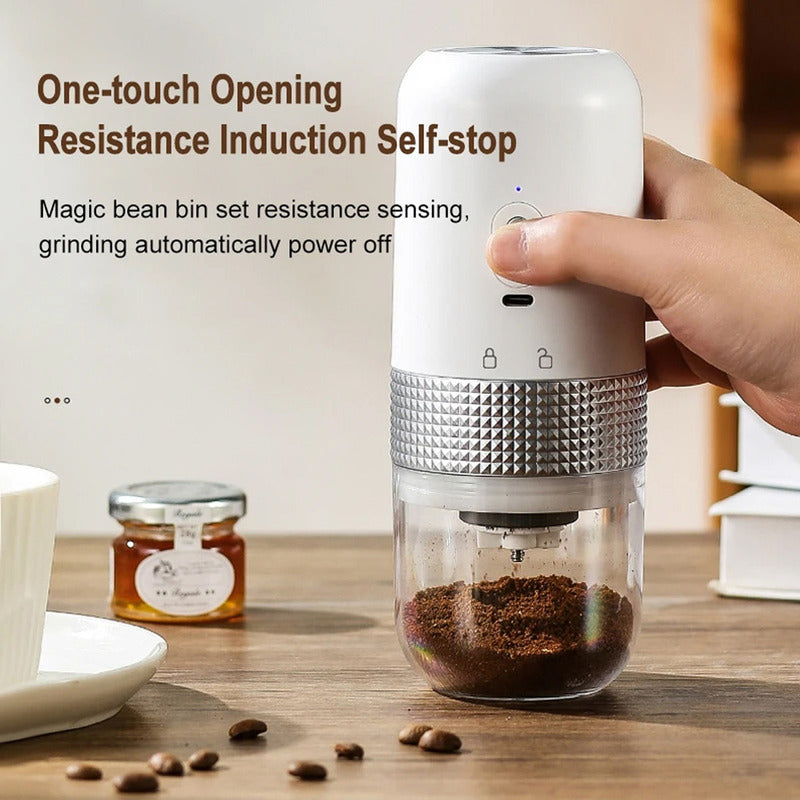 Moledor De Cafe Y Especias Inalambrico Portatil Ceramica Usb