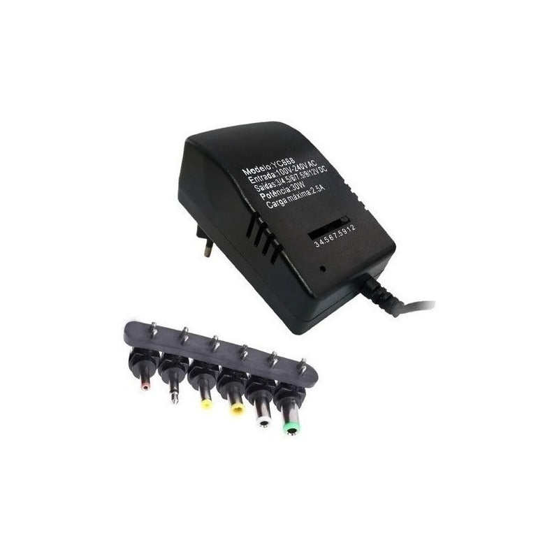 Adaptador De Corriente Universal 30w Regulable De 3v A 12v