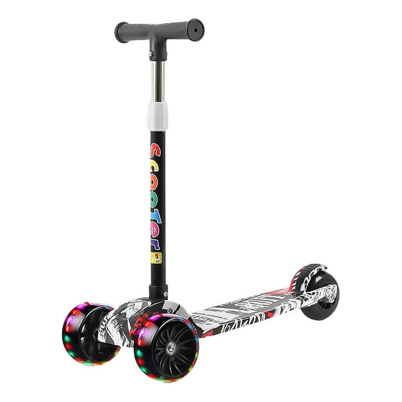 Monopatin Scooter 3 Ruedas Con Luz Led Niños  y Niñas