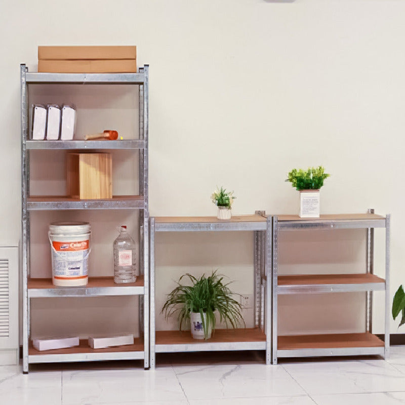 2 Estantes Metalico 180x90x40 Oficina Organizador Negro