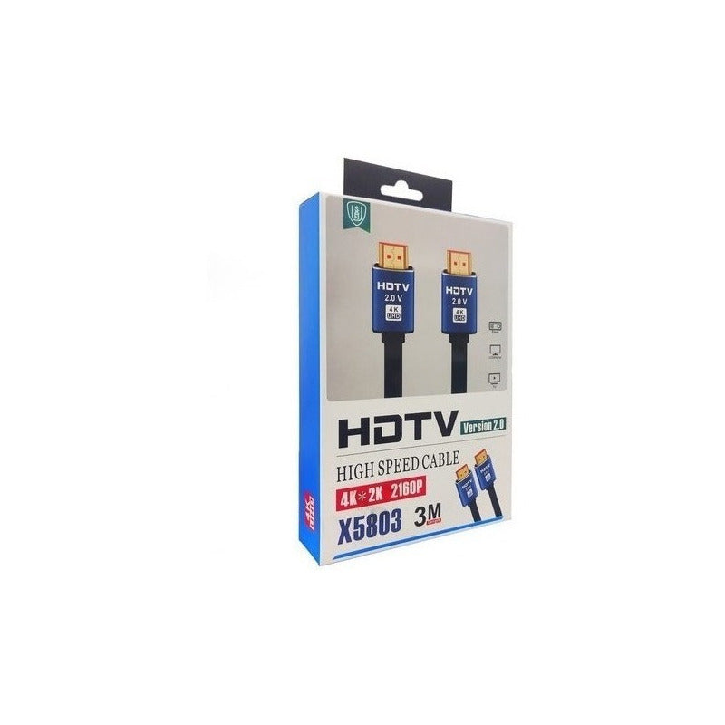 Cable Hdmi 4k Uhd De 3 Metros Hdtv 2.0v 2160p Alta Calidad