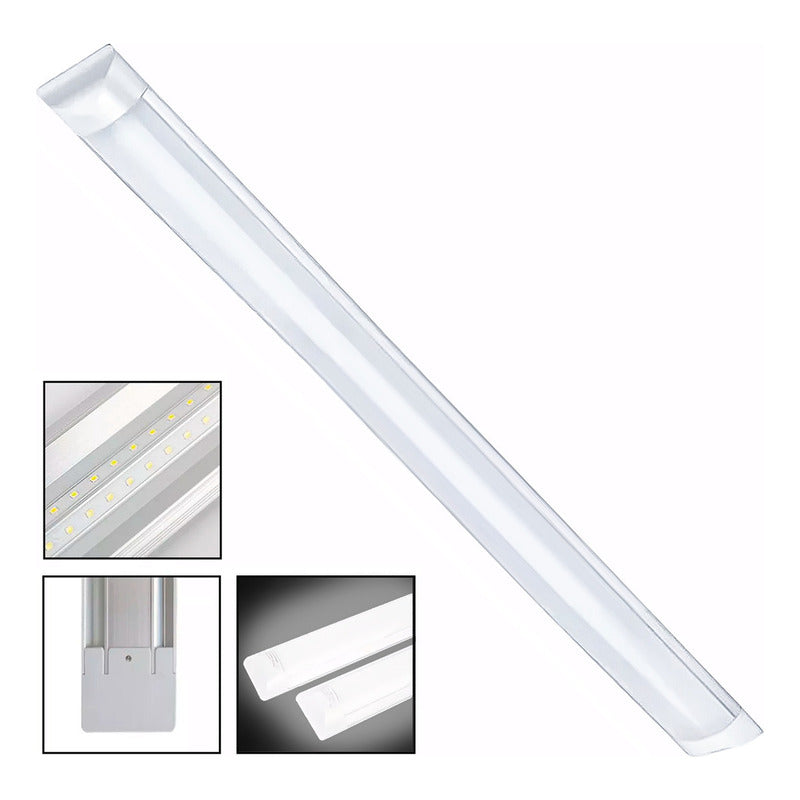 Foco Luz Led Plano 18w Canaleta 60cm Corredera Luz Fria