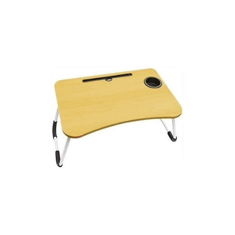 Mesa Plegable Para Cama Y Notebook Multifuncional De Madera