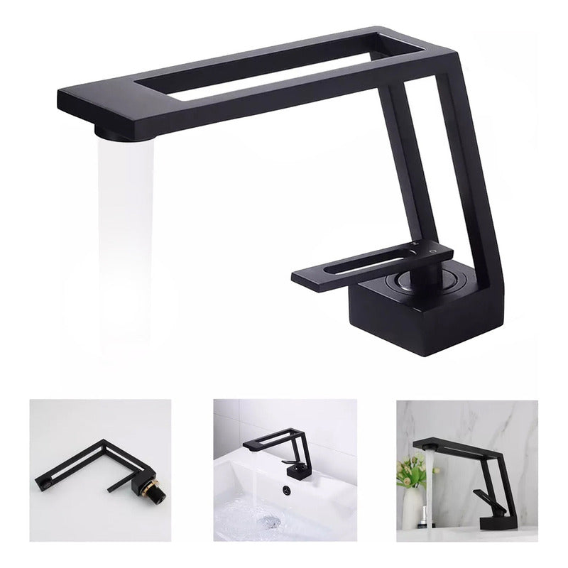 Llave Lavamanos Monomando Griferia De Lujo Diseño Moderno