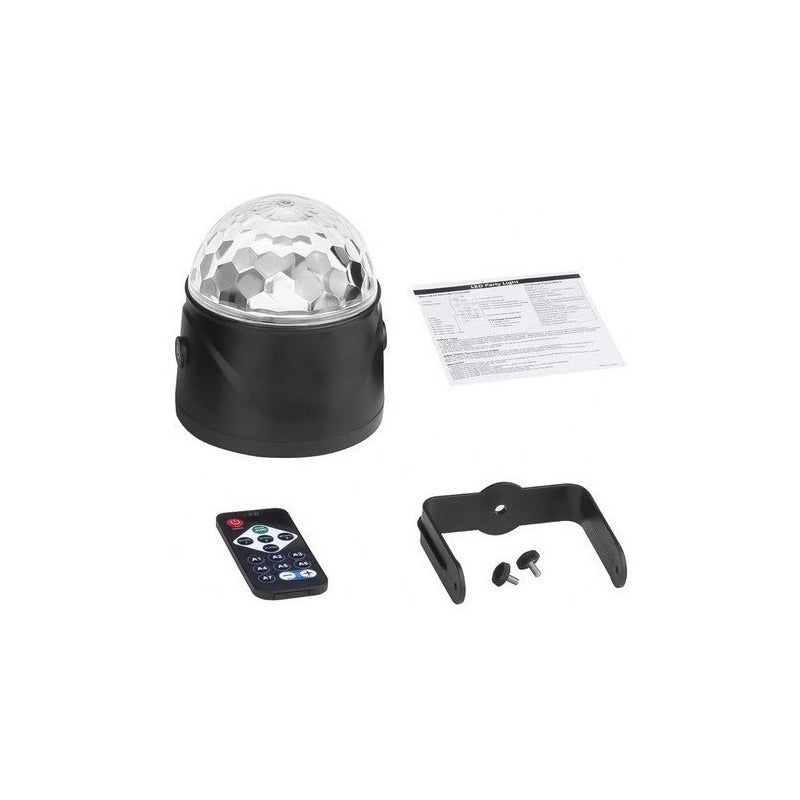 Bola Disco Led Rgb Rítmica Giratoria Luces Para Fiesta