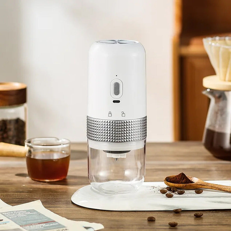 Moledor De Cafe Y Especias Inalambrico Portatil Ceramica Usb